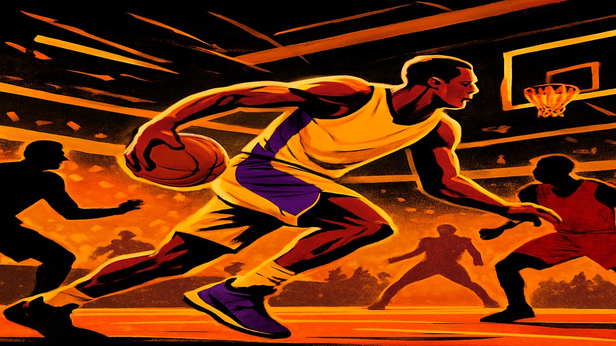 Luke Kennard's 28-Point Burst Leads Lakers to Overtime Win in Playoff Opener — illustration