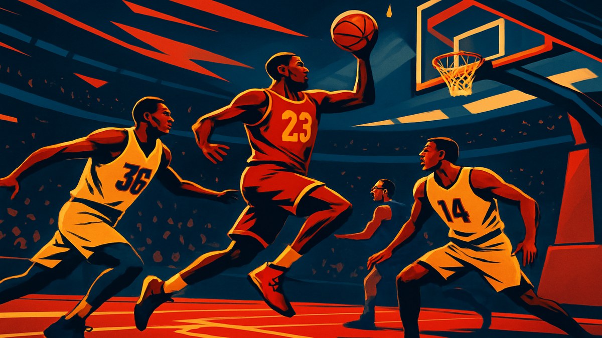 NBA Playoffs Day 1: Cavaliers, Knicks, Lakers, and Nuggets Dominate Game 1 Home Wins — illustration