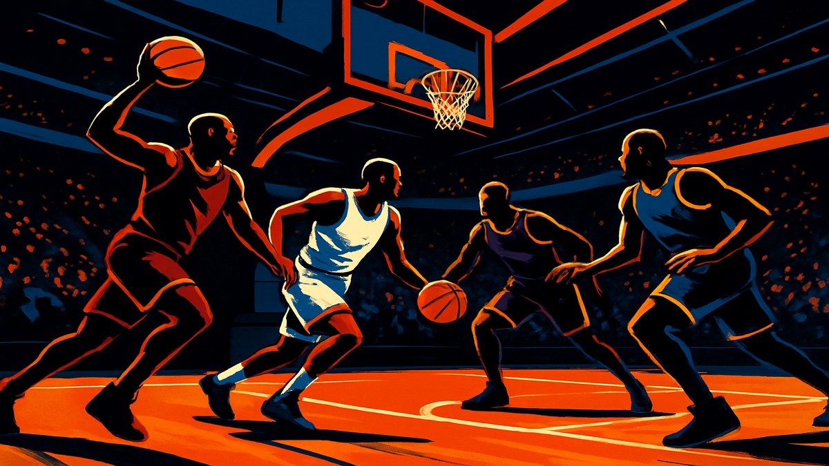 NBA Playoffs Day 1: Cavaliers, Knicks, Lakers, and Nuggets Dominate Game 1 Home Wins — illustration